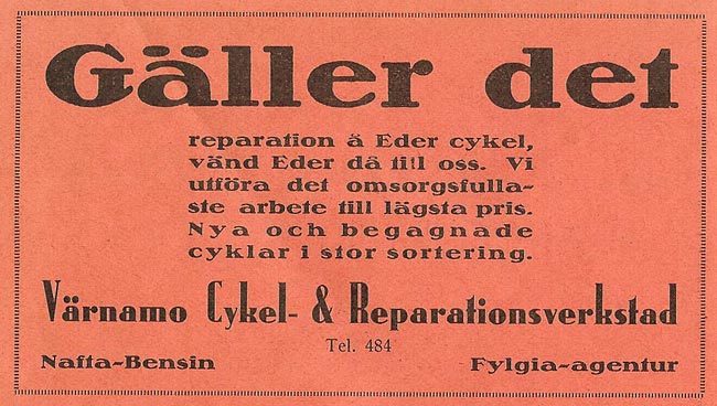 Vrnamo Cykel & Reparationsverkstad