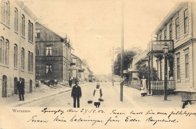 Storgatan (Storgatsbacken idag) (ca 1903)