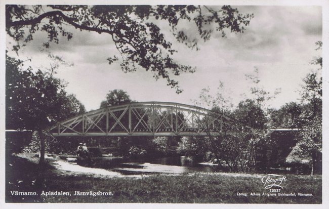 Jrnvgsbron, Apladalen (ca 1929)