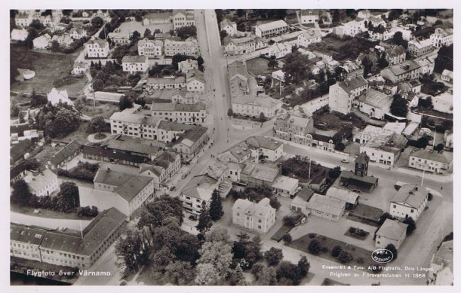 Flygfoto ver centrum (1948)