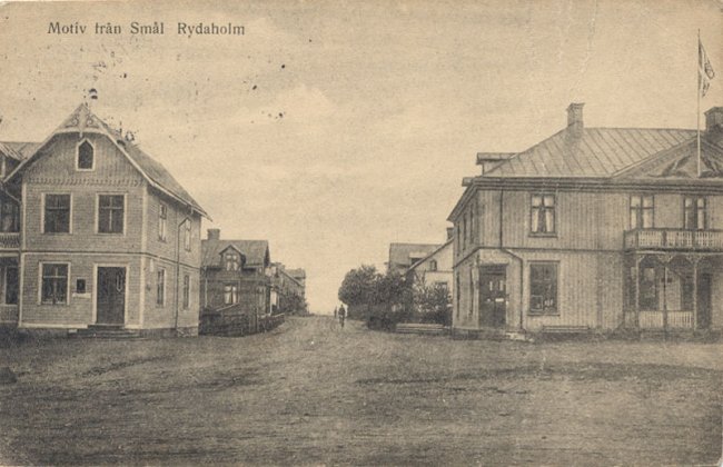 Motiv frn Sml. Rydaholm, Vstra Storgatan (ca 1923)