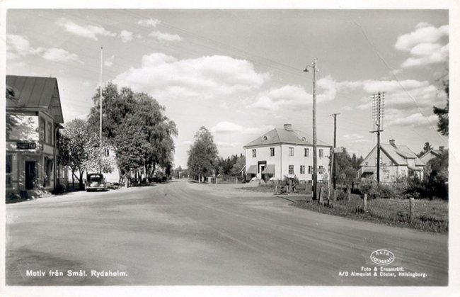 Motiv frn Sml. Rydaholm (stra Storgatan) (ca 1948)